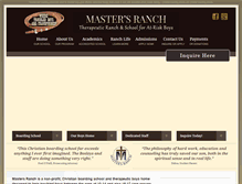 Tablet Screenshot of mastersranch.org